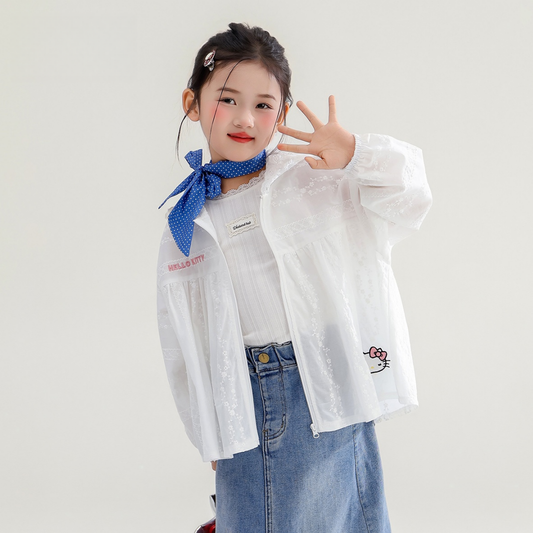 薄手通気 日焼け止め UVカット 柔らか肌触り アウター n-326