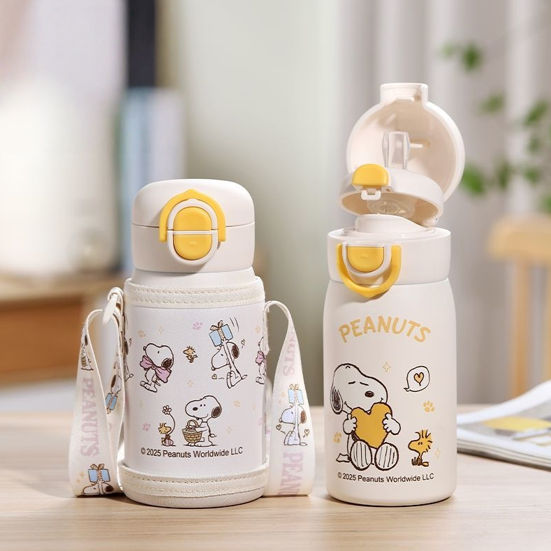2WAY 直飲み両用 保温保冷 カバー付き 320ML ボトル C-307
