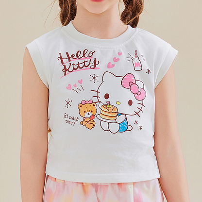 夏カジュアル かわいい プリント トップス+カジュアルパンツ セットアップ n-331