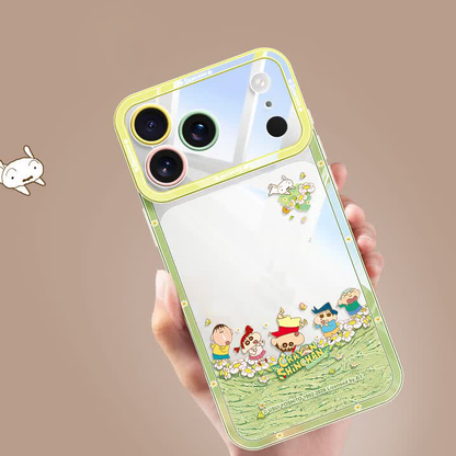iPhone対応 透明クリア 薄型軽量 耐衝撃 高段差全周保護 スマホケース C-80052