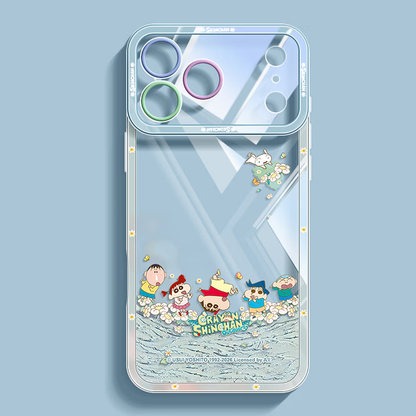 iPhone対応 透明クリア 薄型軽量 耐衝撃 高段差全周保護 スマホケース C-80052