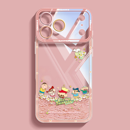 iPhone対応 透明クリア 薄型軽量 耐衝撃 高段差全周保護 スマホケース C-80052