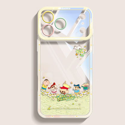 iPhone対応 透明クリア 薄型軽量 耐衝撃 高段差全周保護 スマホケース C-80052