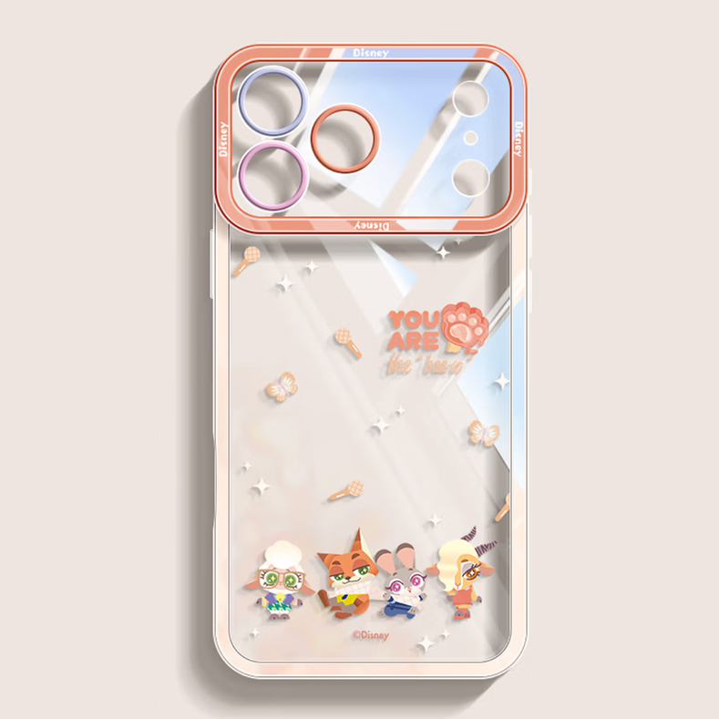iPhone対応 透明クリア 薄型軽量 耐衝撃 全周囲保護 スマホケース C-80053