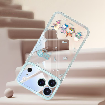 iPhone対応 透明クリア 薄型軽量 耐衝撃 全周囲保護 スマホケース C-80053