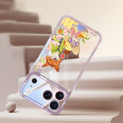 iPhone対応 透明クリア レンズ高縁保護 落下衝撃吸収 全周囲保護 スマホケース C-80054