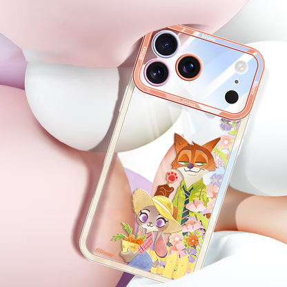 iPhone対応 透明クリア レンズ高縁保護 落下衝撃吸収 全周囲保護 スマホケース C-80054