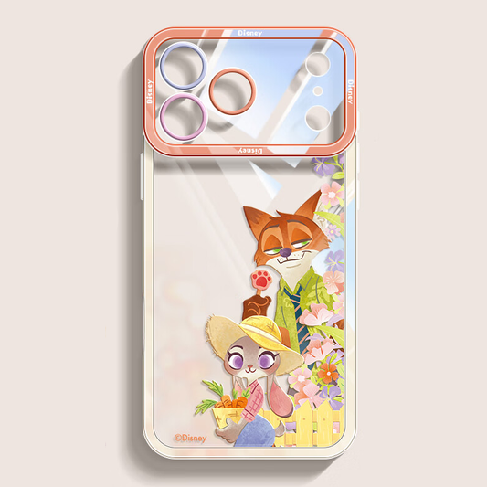 iPhone対応 透明クリア レンズ高縁保護 落下衝撃吸収 全周囲保護 スマホケース C-80054