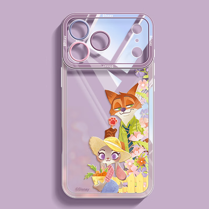 iPhone対応 透明クリア レンズ高縁保護 落下衝撃吸収 全周囲保護 スマホケース C-80054