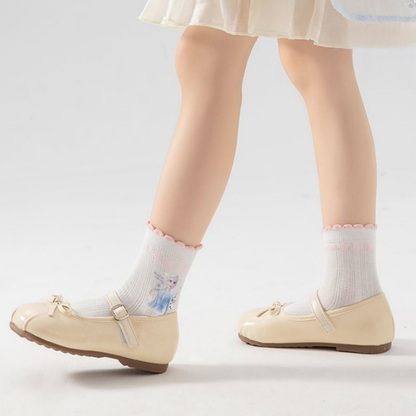 5足セット A類生地 抗菌 無蛍光剤 通気メッシュ 子供ソックス C-347
