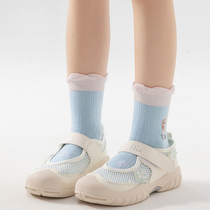5足セット A類生地 抗菌 無蛍光剤 通気メッシュ 子供ソックス C-347