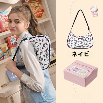 カラフル 撥水加工 可愛い 総柄 ショルダーバッグ C-355