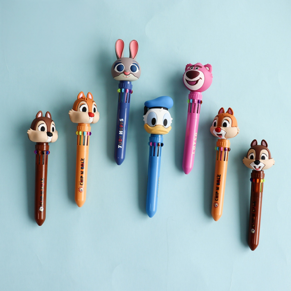 可愛い 立体キャラヘッド 文房具 ボールペン C-438