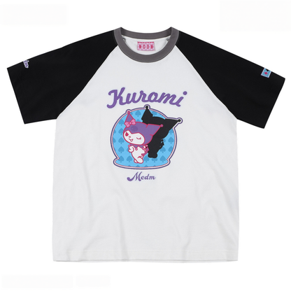 2色 男女兼用 配色 ラグラン Tシャツ C-50034