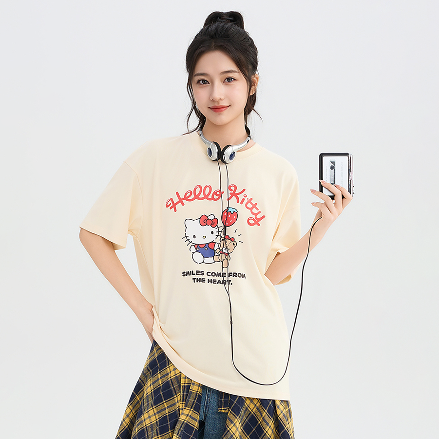 3色展開 かわいい プリント Tシャツ C-50048