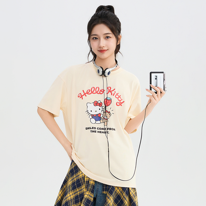 3色展開 かわいい プリント Tシャツ C-50048