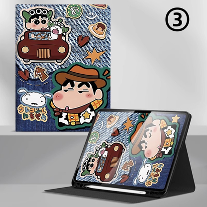 衝撃保護 多角度スタンド iPadケース C-80075