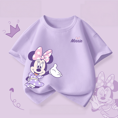 肌触りよい 切り替え プリント Tシャツ n-379