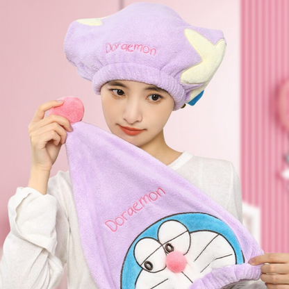 【👛 コスパ最強】2点 ふわふわ 速乾 吸水力抜群 ヘアキャップ C-459