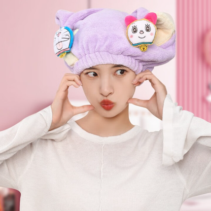 【👛 コスパ最強】2点 ふわふわ 速乾 吸水力抜群 ヘアキャップ C-459