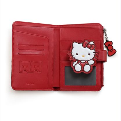 【💝 プレゼント推奨】多機能 クリアポケット付き ミニ財布 C-507