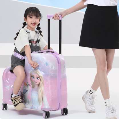 キッズ用 乗れる 360°回転キャスター 安全ベルト キャリーケース C-30020