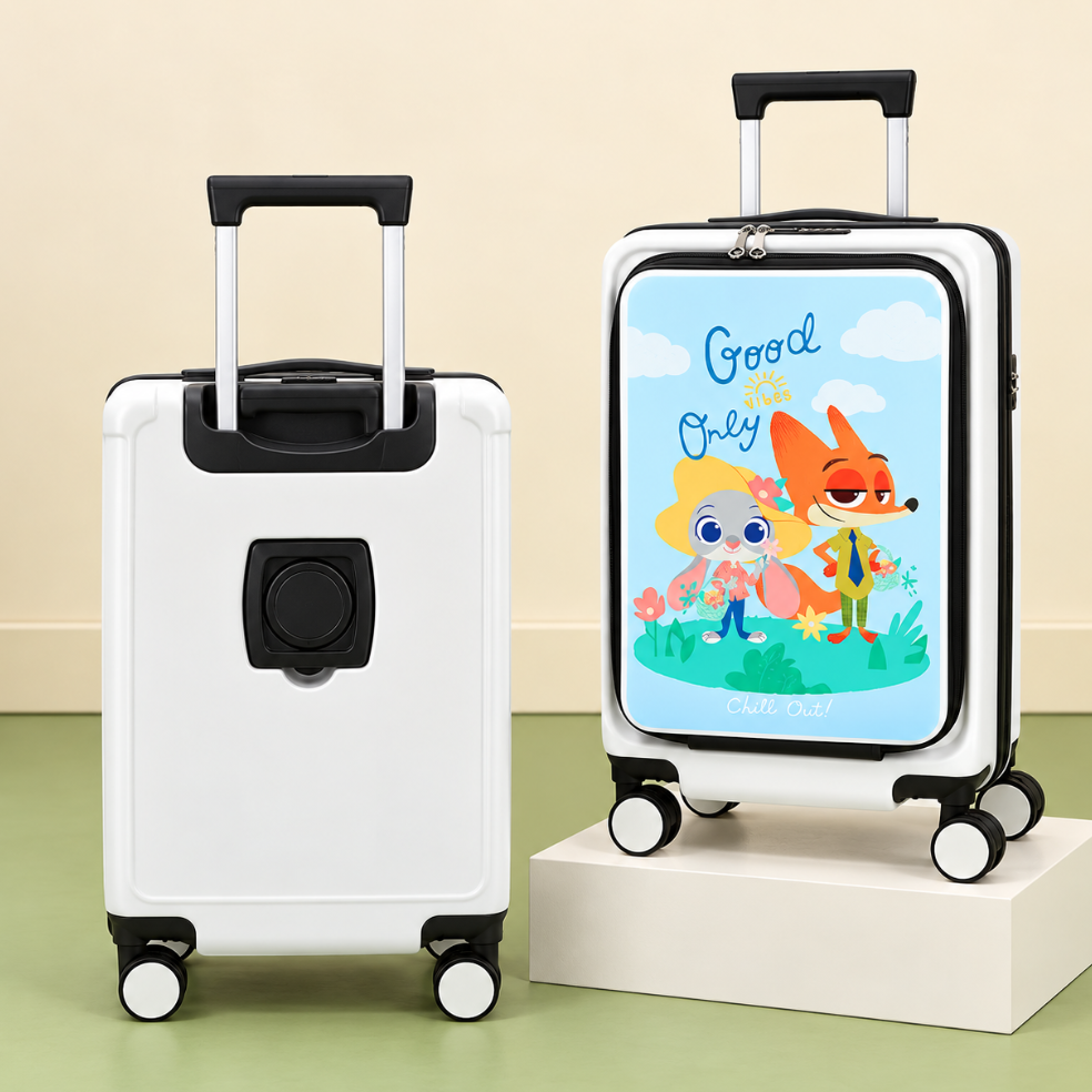 拡張機能付き フロントオープン ABS＋PC 軽量 キャリーケース C-30026