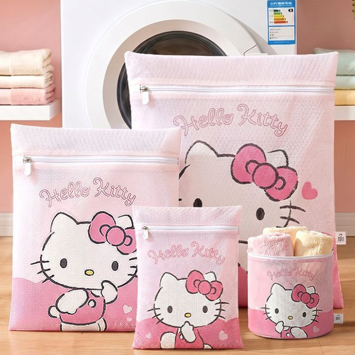 単品/セット 細目メッシュ ファスナー式 衣類 洗濯ネット C-512