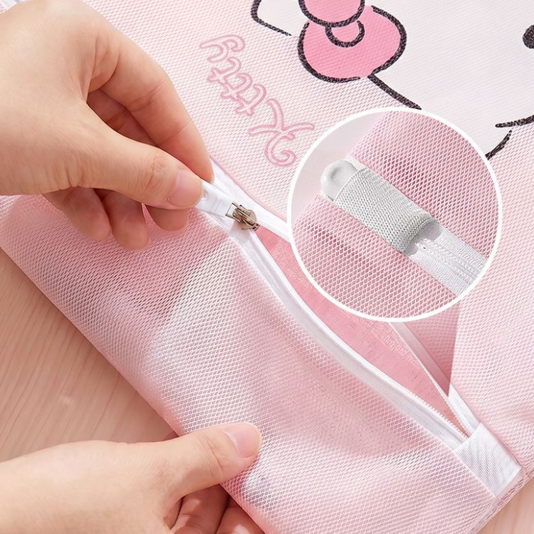単品/セット 細目メッシュ ファスナー式 衣類 洗濯ネット C-512
