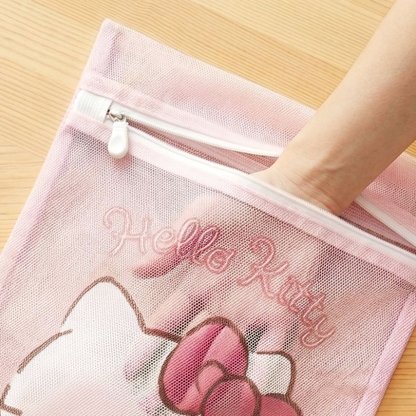 単品/セット 細目メッシュ ファスナー式 衣類 洗濯ネット C-512
