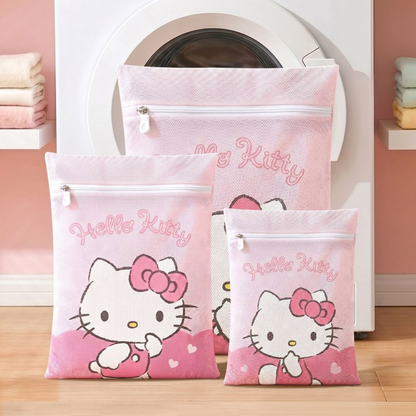 単品/セット 細目メッシュ ファスナー式 衣類 洗濯ネット C-512