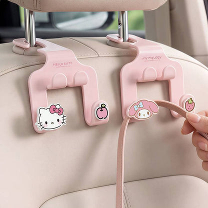 車用ヘッドレストフック スマホホルダー付き 2WAY 多機能 車載フック C-524