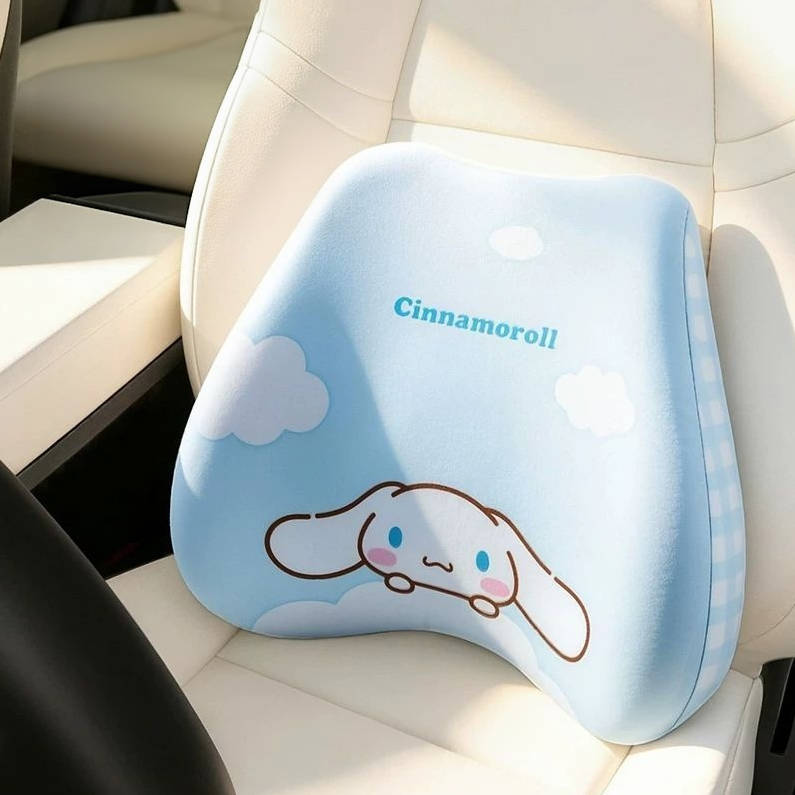 癒しアイテム もちもち やさしくフィット 車用ネックパッド＆ランバーサポート C-529