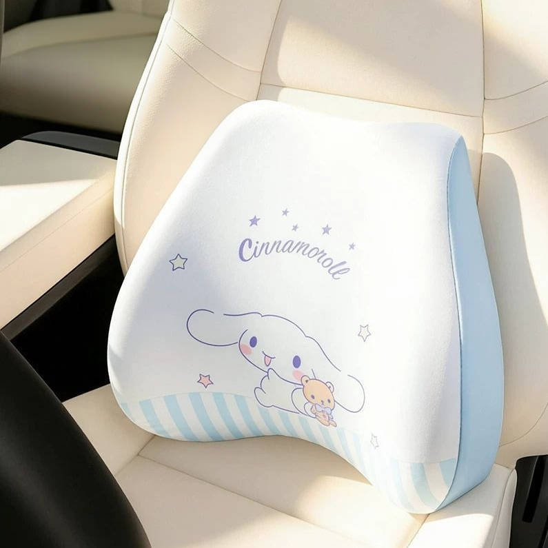 癒しアイテム もちもち やさしくフィット 車用ネックパッド＆ランバーサポート C-529