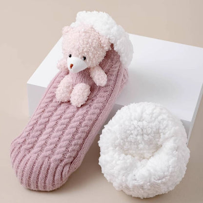 超厚手 もこもこ ボア あったか 防寒 ルームソックス C-70014