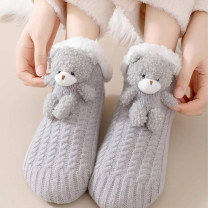 超厚手 もこもこ ボア あったか 防寒 ルームソックス C-70014