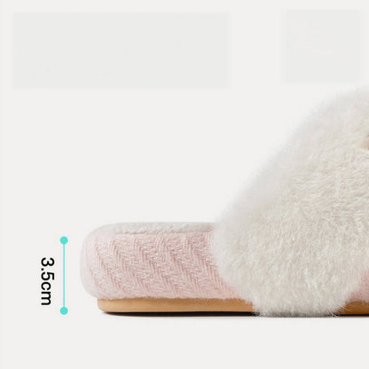 ふわもこ ボア 厚底 あったか 防滑 ルームシューズ C-545