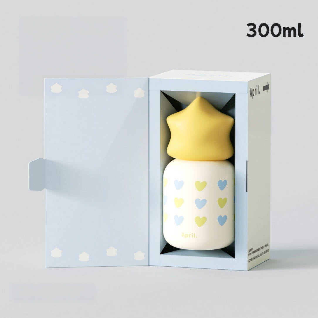 300ml  星型キャップ 保温保冷 ミニボトル C-70019