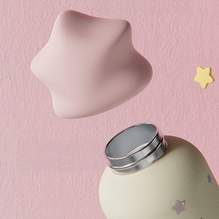 300ml  星型キャップ 保温保冷 ミニボトル C-70019