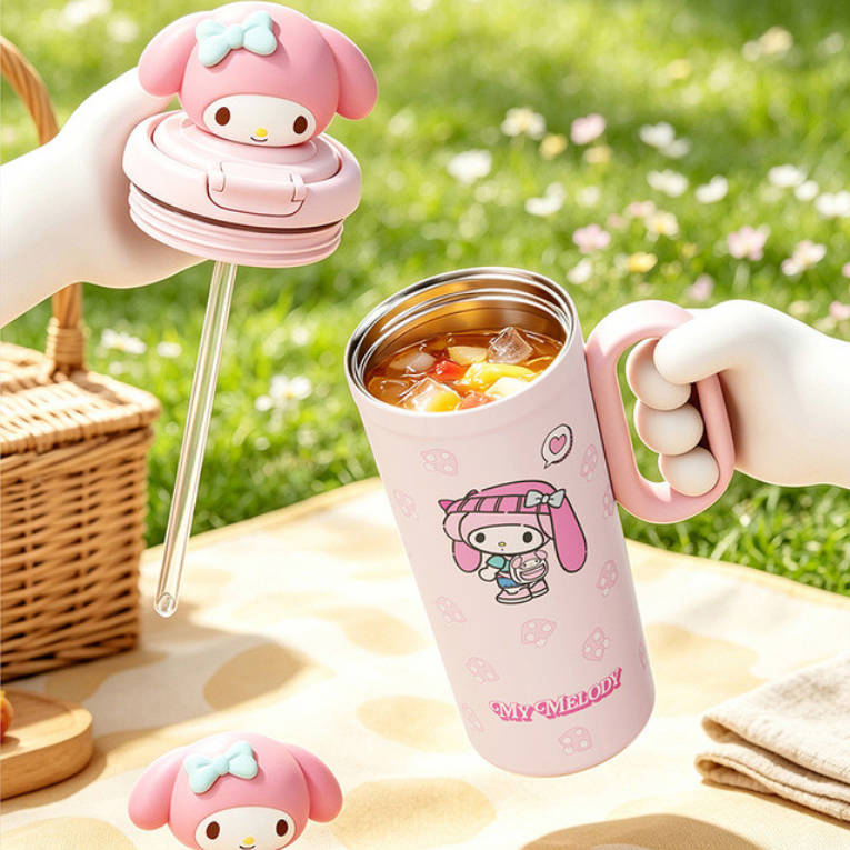 700ml  持ち手付き 保温保冷 ボトル C-560