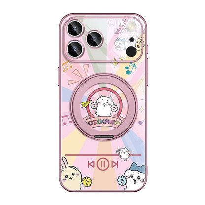 iPhone機種に対応 リングスタンド付き 耐衝撃 スマホケース C-80137