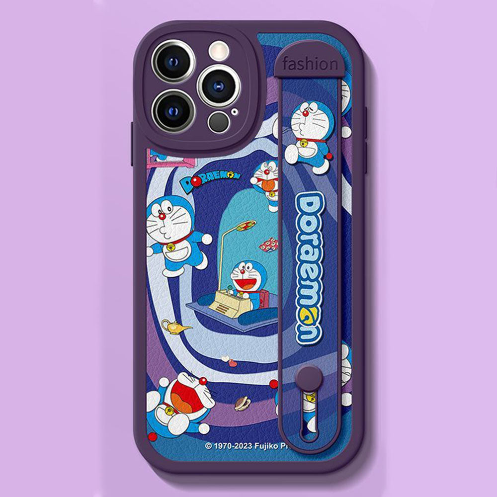 iPhone機種に対応 レザー調 2WAYスタンド スマホケース C-80151