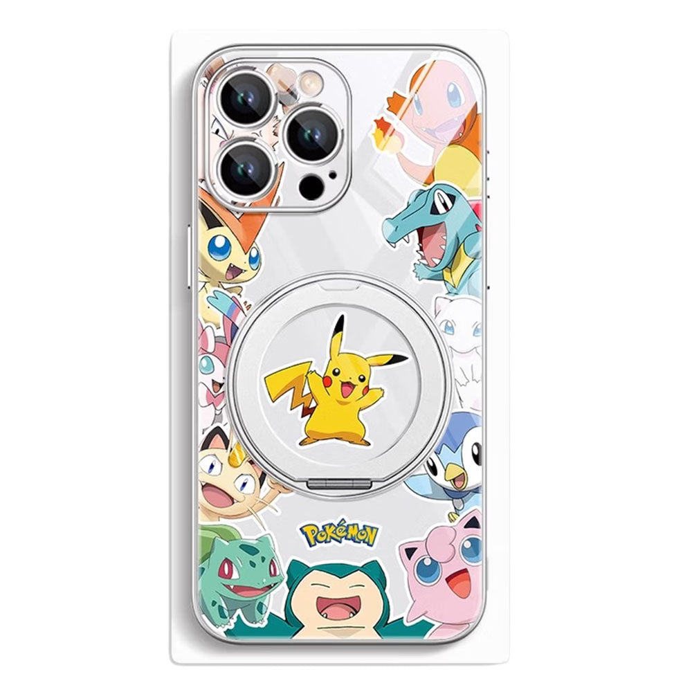 iPhone機種に対応 リングスタンド付き レンズ保護 スマホケース C-80135