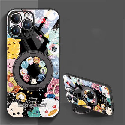iPhone機種に対応 衝撃吸収 360 度回転スタンド スマホケース C-80132