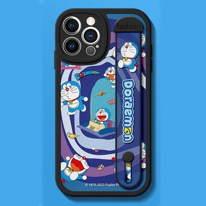 iPhone機種に対応 レザー調 2WAYスタンド スマホケース C-80151