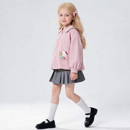 秋の新作 配色ライン ゆったり ガーリー ジャケット n-404