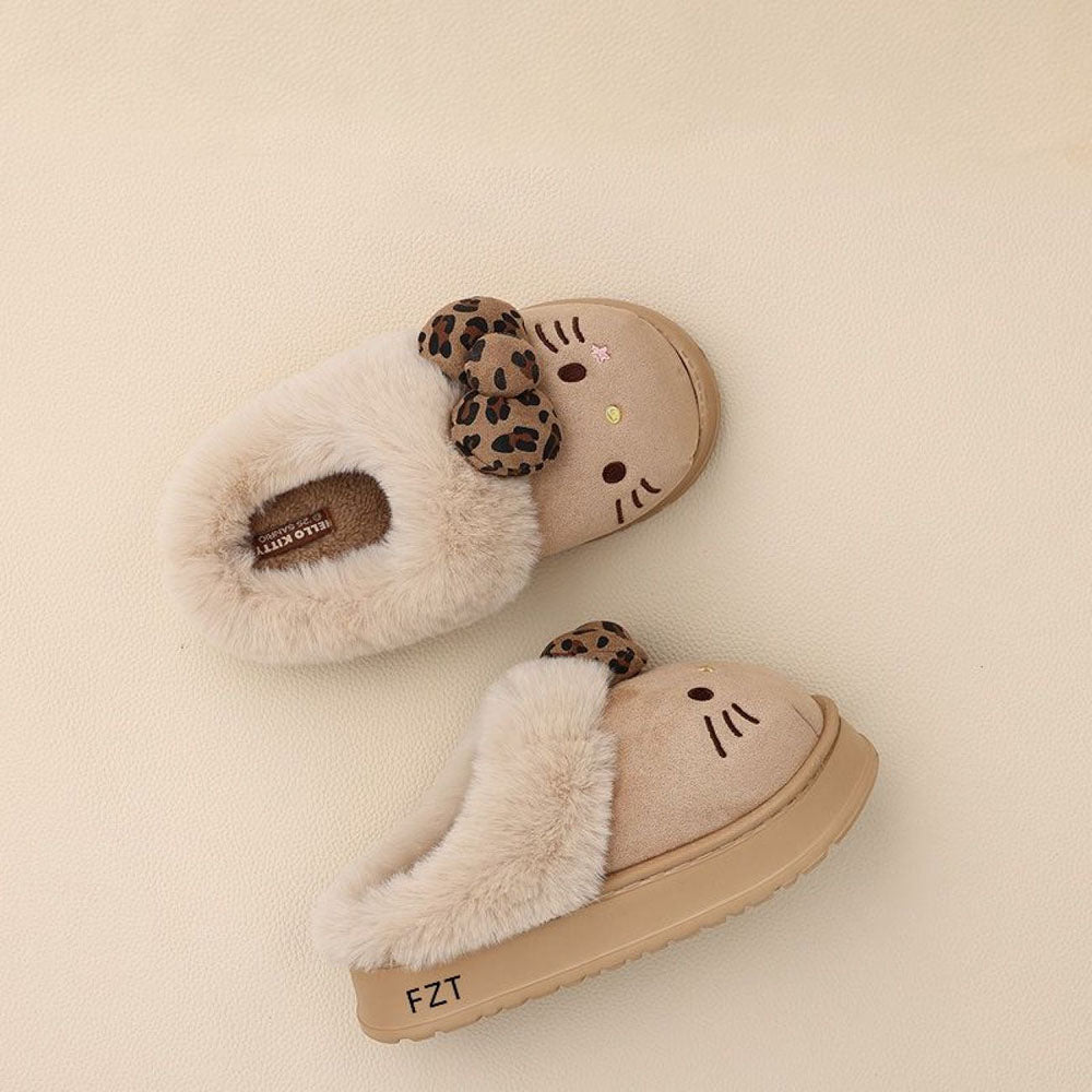 ふわもこ ボア 厚底 あったか ルームシューズ C-549