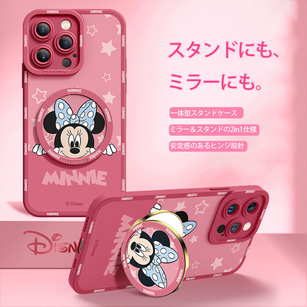 iPhone機種に対応 2WAY ミラー/スタンド機能 スマホケース C-80154