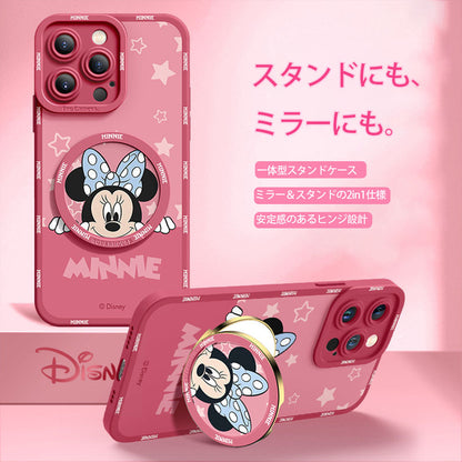 iPhone機種に対応 2WAY ミラー/スタンド機能 スマホケース C-80154