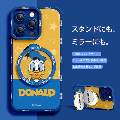 iPhone機種に対応 2WAY ミラー/スタンド機能 スマホケース C-80154